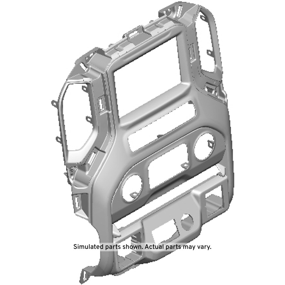 GM Genuine Parts Black Instrument Panel Radio Front Trim Plate