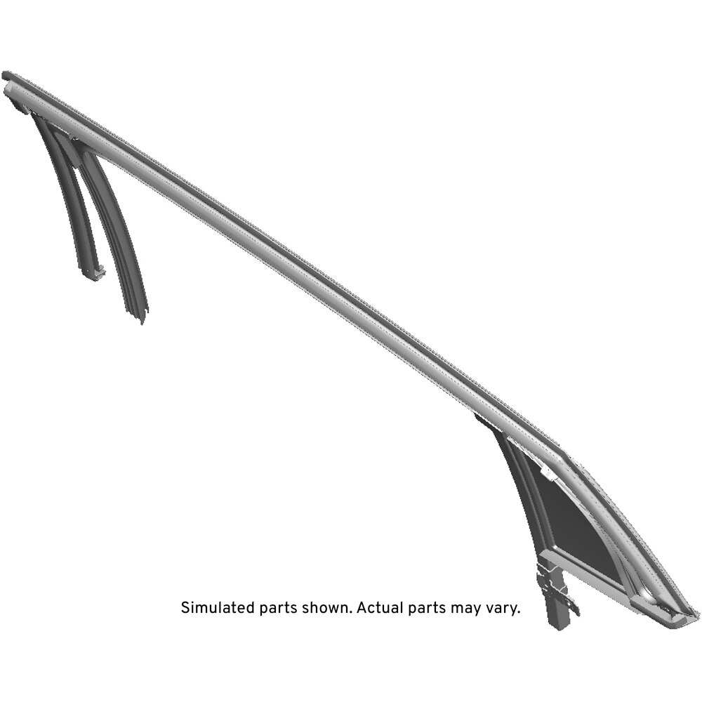 GM Genuine Parts Passenger Side Rear Door Window Weatherstrip