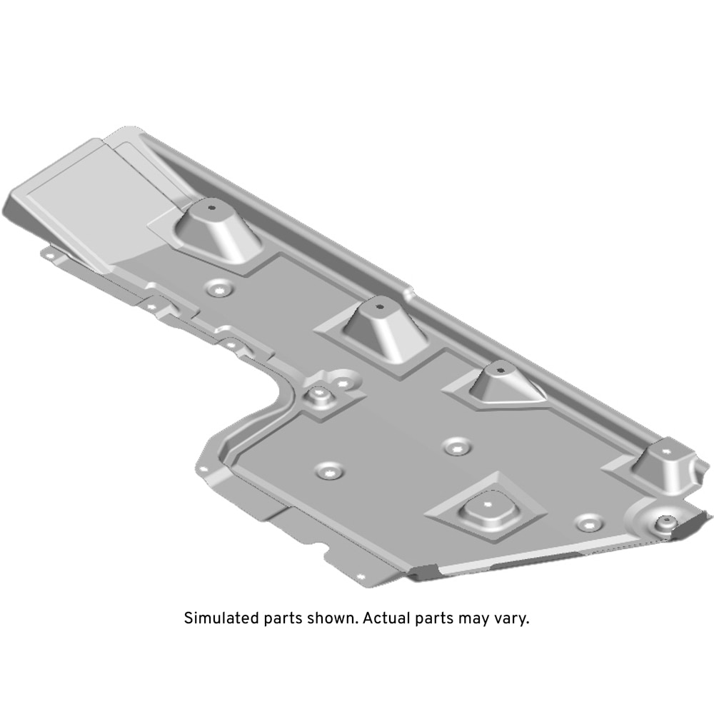 GM Genuine Parts Passenger Side Underbody Front Air Deflector