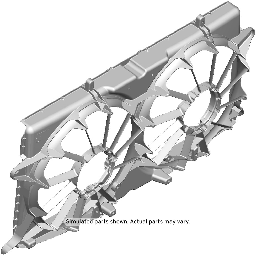 GM Genuine Parts Engine Cooling Fan Rear Shroud