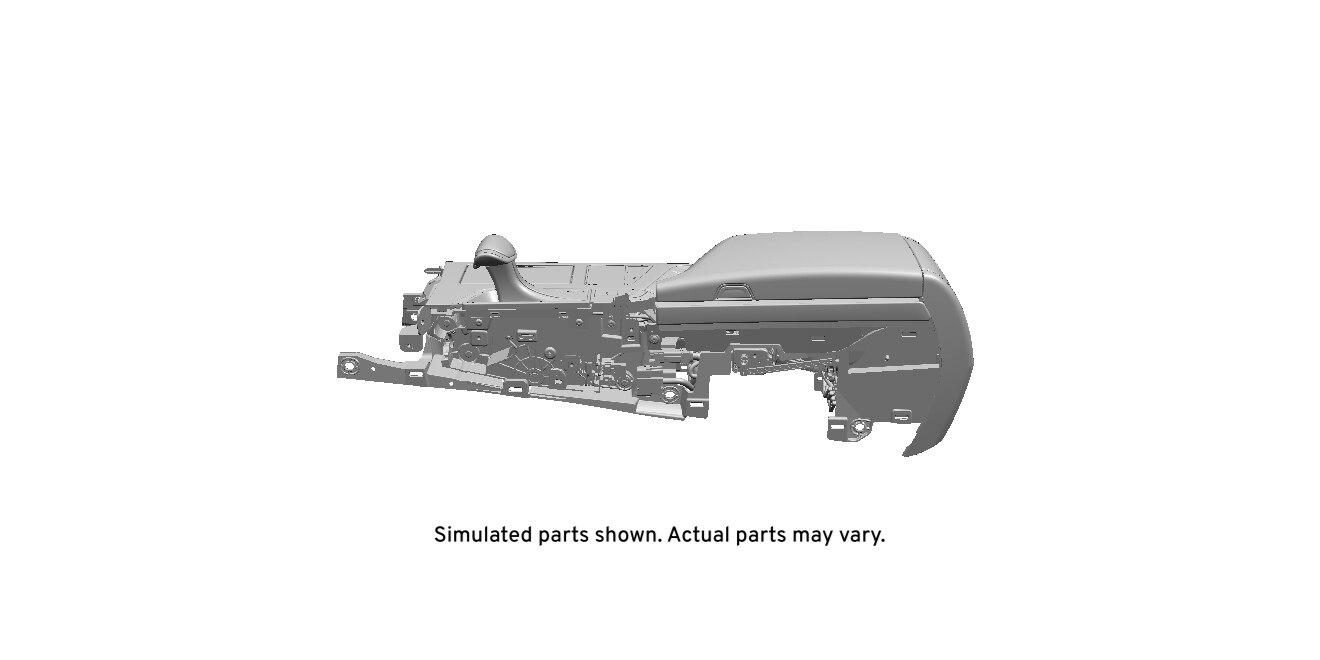 GM Genuine Parts Jet Black Front Floor Console