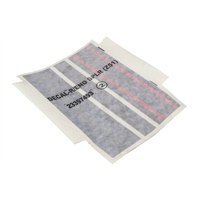 GM Genuine Parts Rear End Spoiler Decal