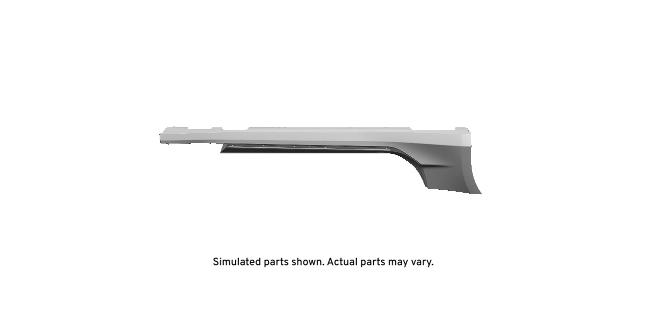 GM Genuine Parts Primed Passenger Side Rocker Panel Molding