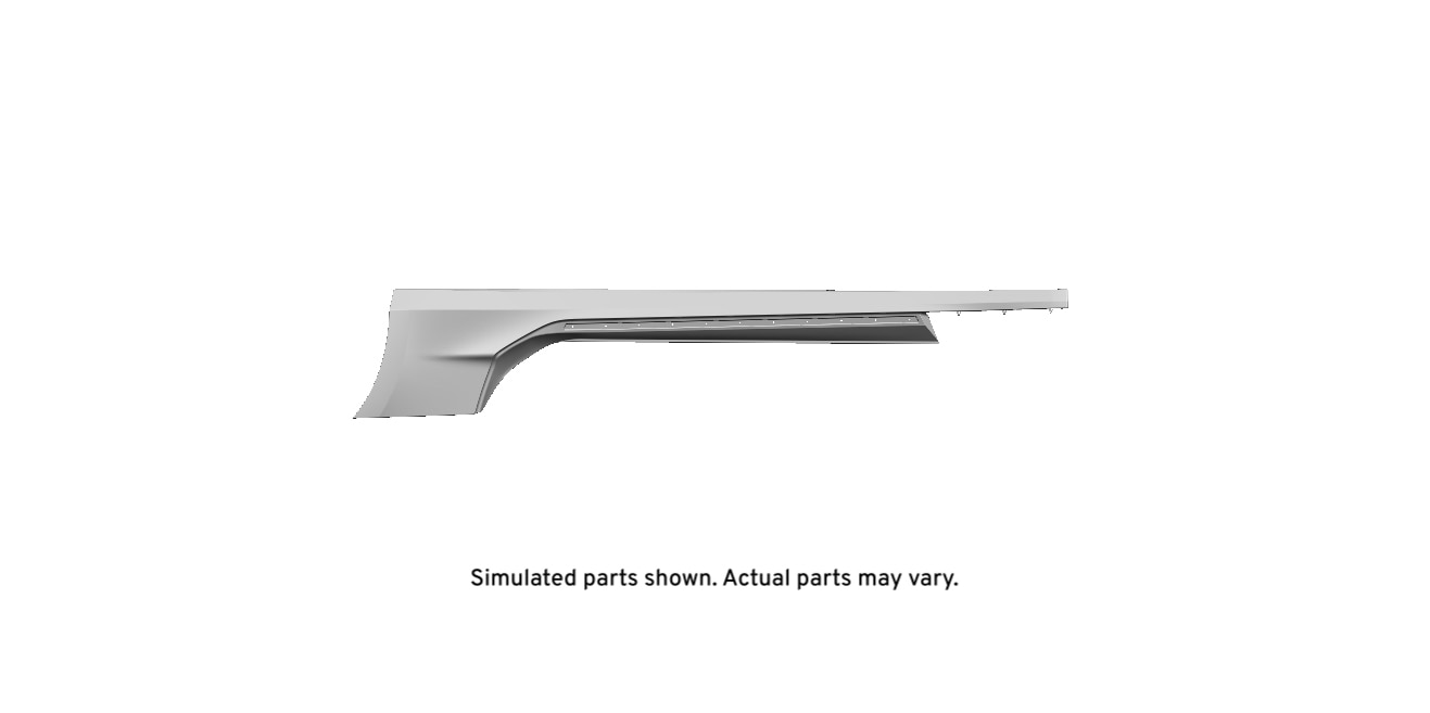 GM Genuine Parts Primed Driver Side Rocker Panel Molding