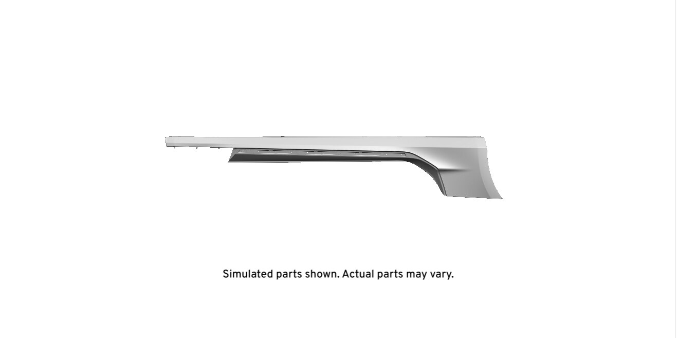 GM Genuine Parts Primed Passenger Side Rocker Panel Molding