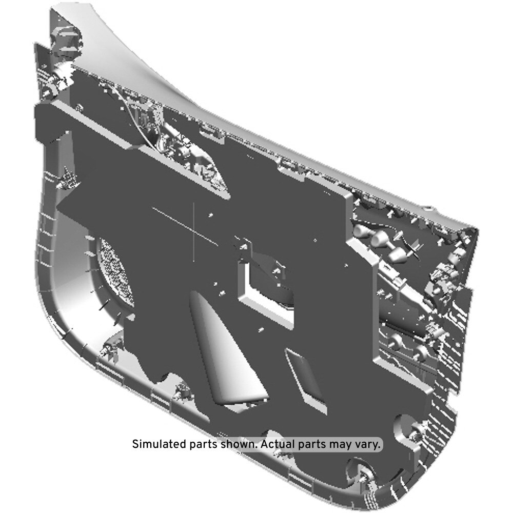 GM Genuine Parts Dark Ash Gray Front Driver Side Door Trim