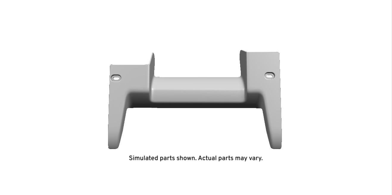 GM Genuine Parts Dark Galvanized Cool Rear Passenger Side Seat Frame Rear Finish Cover