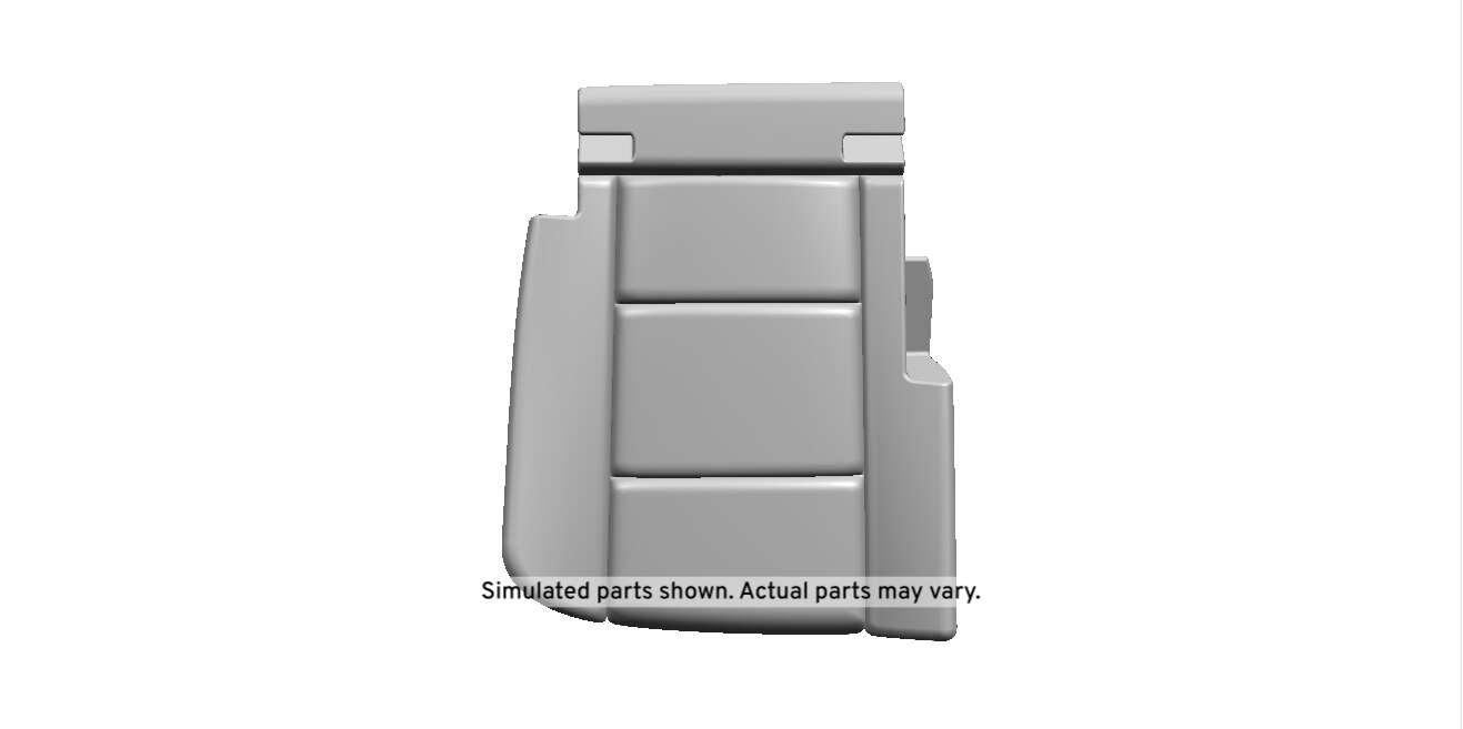 GM Genuine Parts Jet Black Rear Passenger Side Seat Cushion Cover