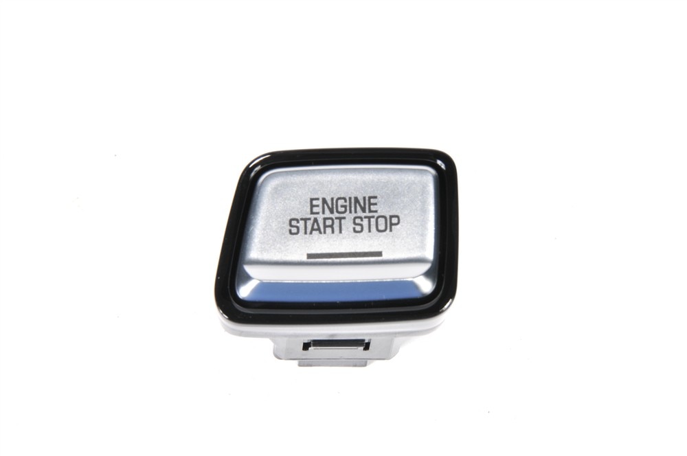 GM Genuine Parts Galvano Silver Ignition Start/Stop Switch with Piano Black Bezel