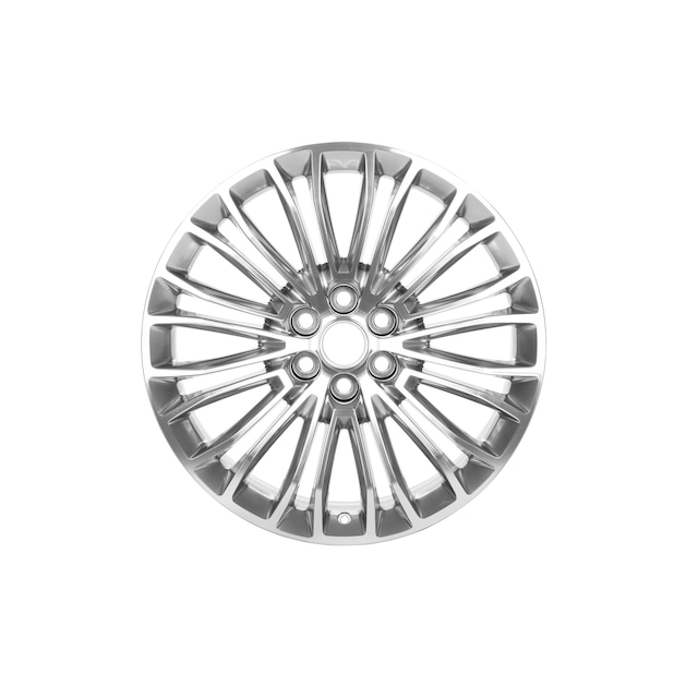 20x8-Inch Aluminum 6-Split-Spoke Wheel in Nickel Pearl