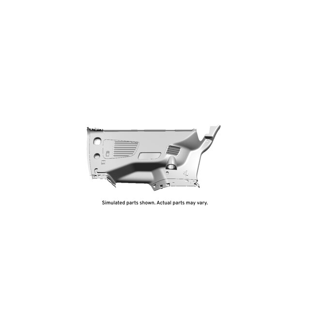 GM Genuine Parts Black Passenger Side Quarter Lower Rear Trim Panel