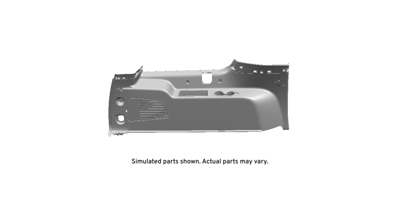 GM Genuine Parts Maple Sugar Driver Side Quarter Lower Rear Trim Panel