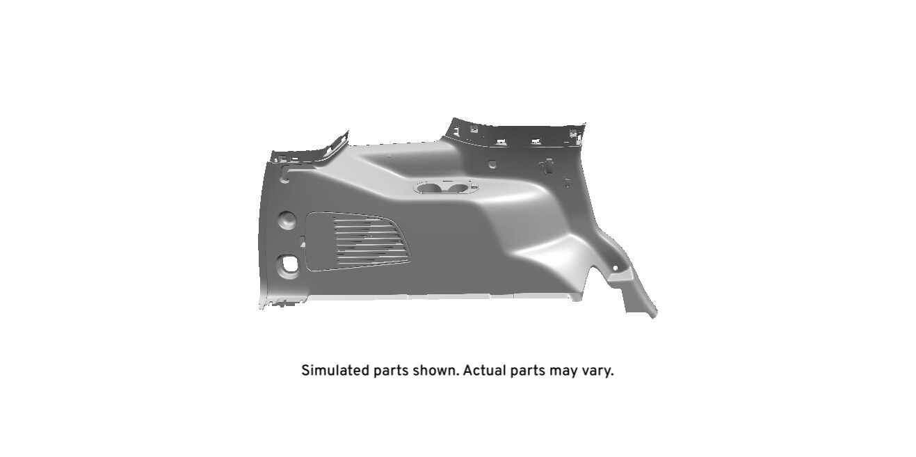 GM Genuine Parts Maple Sugar Driver Side Quarter Lower Rear Trim Panel