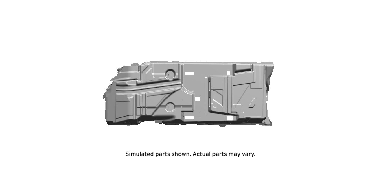 GM Genuine Parts Jet Black Driver Side Front Floor Panel Carpet
