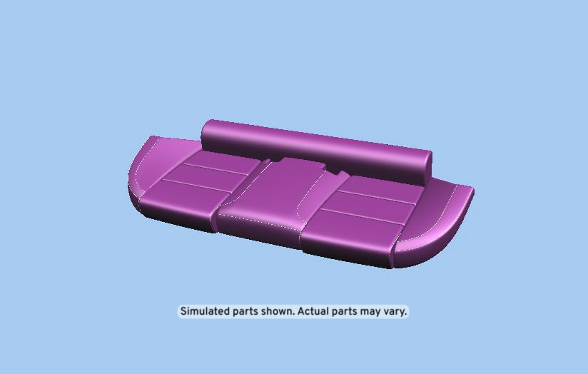 GM Genuine Parts Light Platinum Rear Seat Cushion Cover