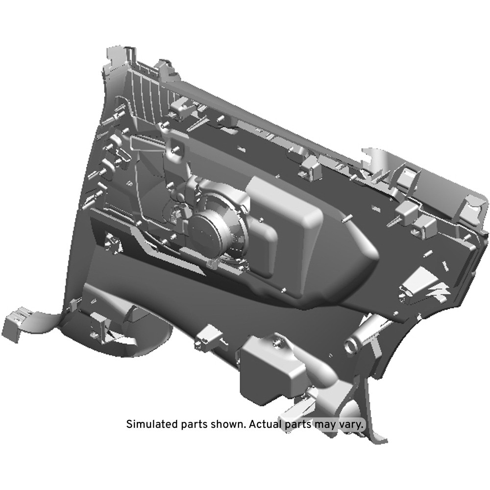 GM Genuine Parts Black Driver Side Quarter Lower Rear Trim Panel