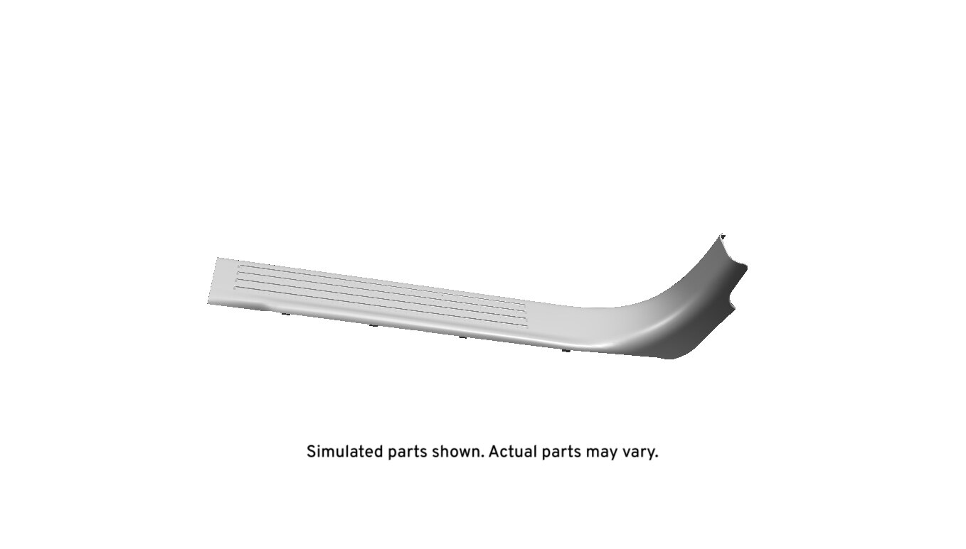 GM Genuine Parts Cocoa Passenger Side Rear Door Sill Garnish Molding