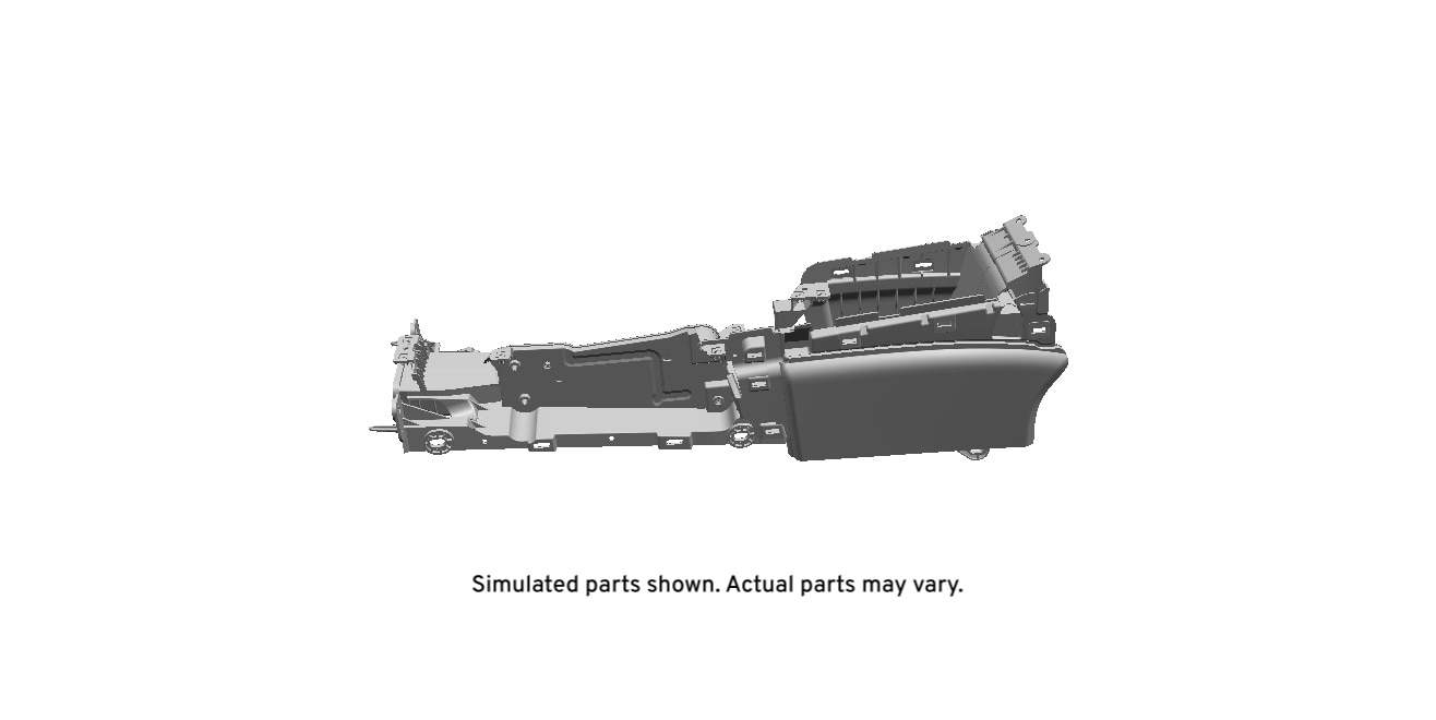GM Genuine Parts Medium Cashmere Front Floor Lower Console