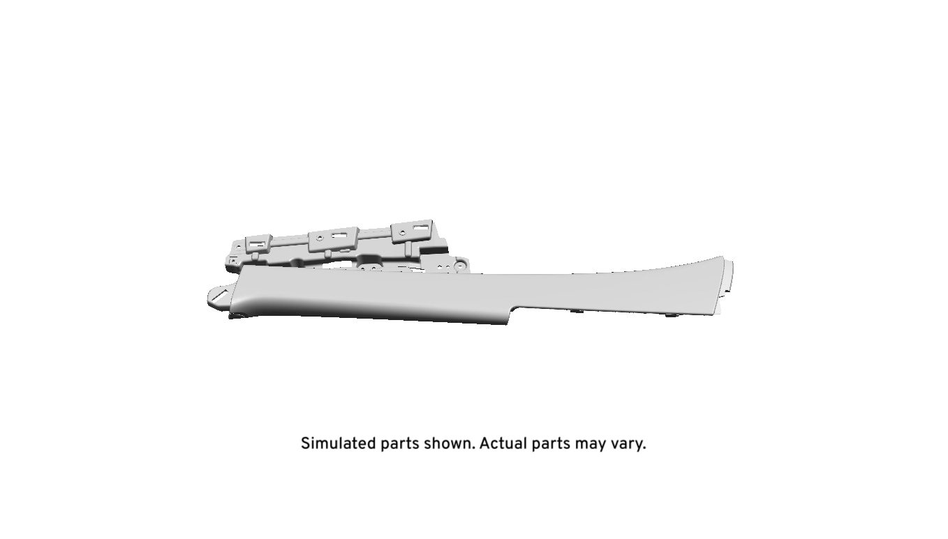 GM Genuine Parts Morello Red Passenger Side Front Floor Rear Console Side Trim Panel