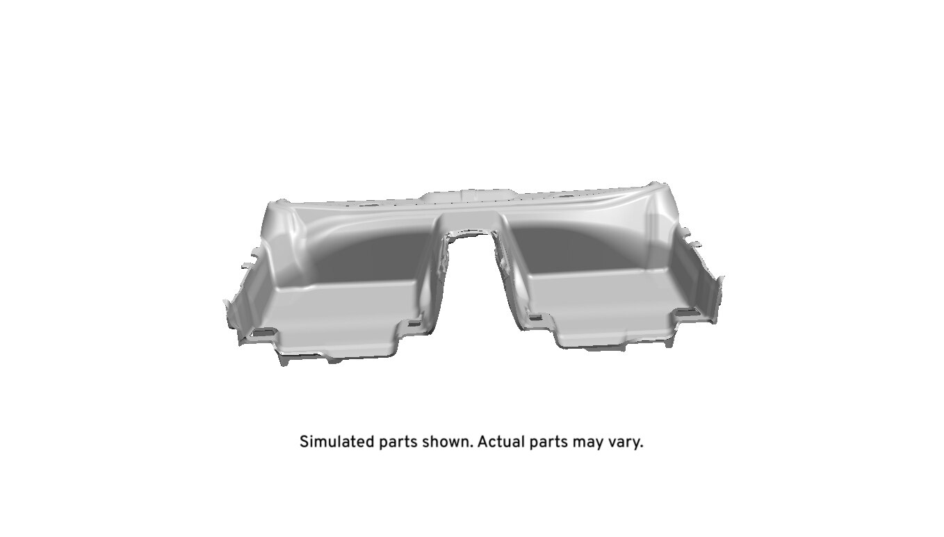 GM Genuine Parts Medium Titanium Rear Floor Panel Carpet