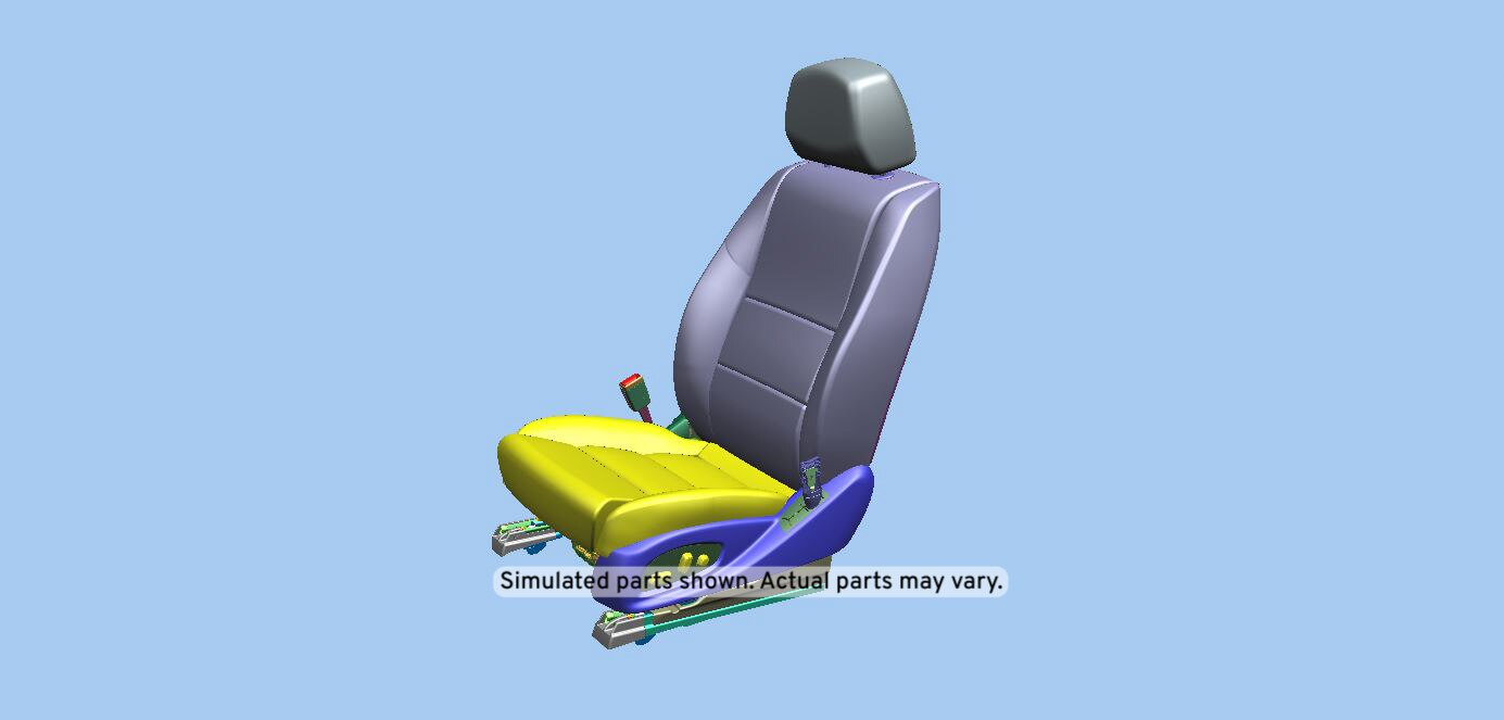 GM Genuine Parts Jet Black Driver Seat