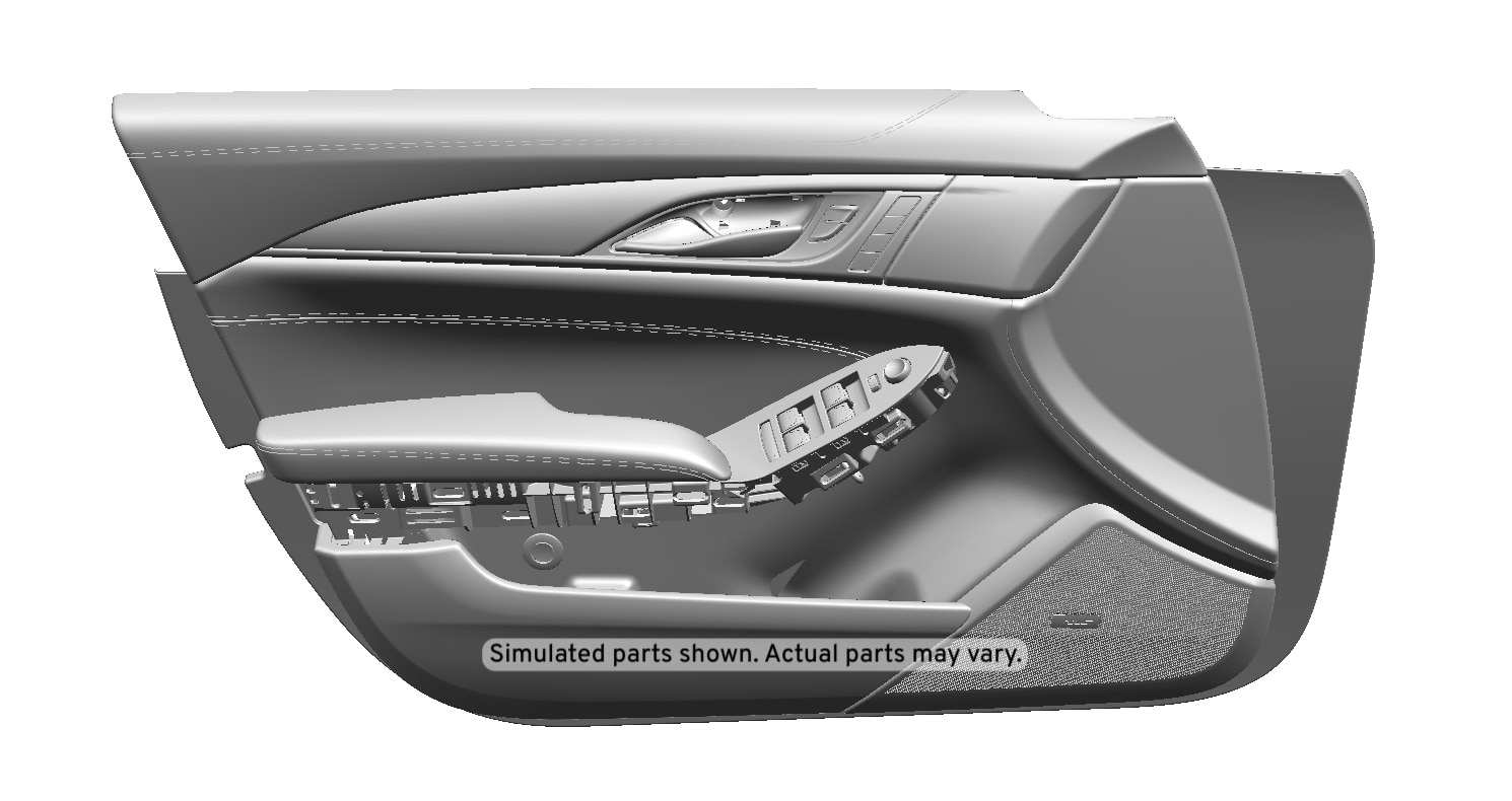 GM Genuine Parts Light Platinum Front Driver Side Door Trim