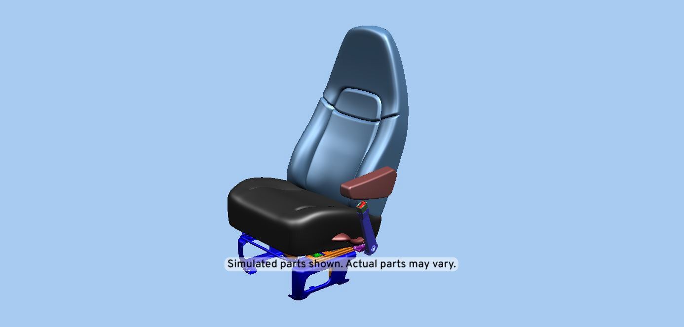 GM Genuine Parts Medium Dark Pewter Passenger Seat