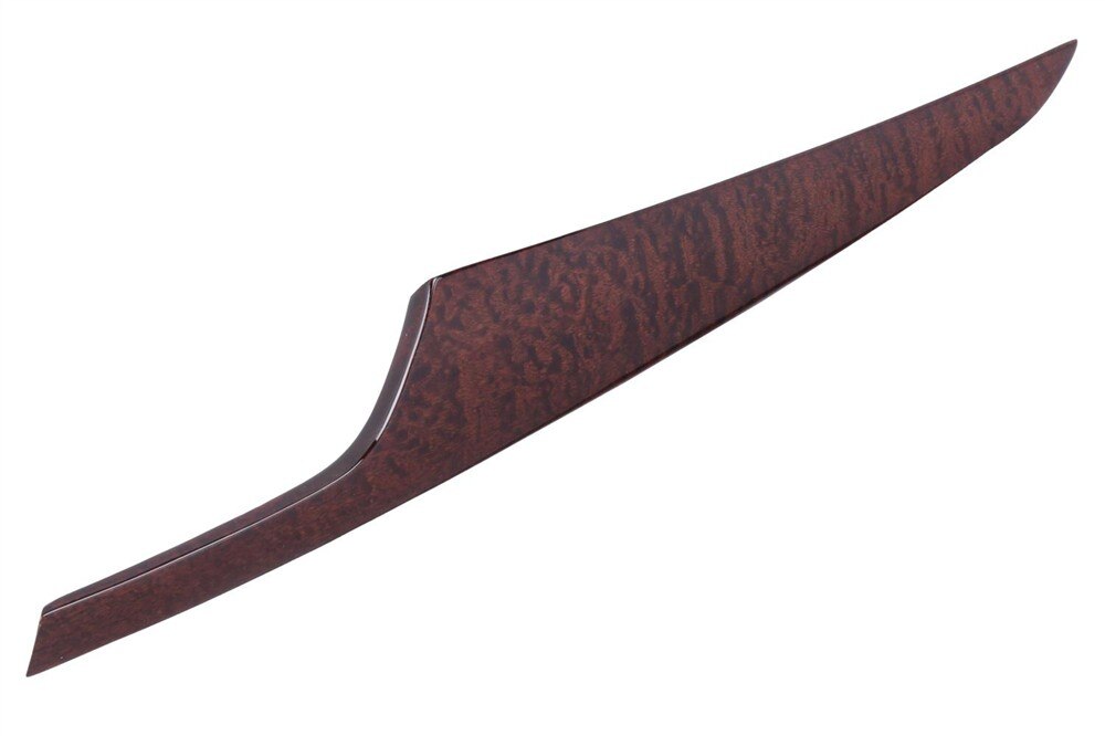 GM Genuine Parts Passenger Side Instrument Panel Trim Plate Applique in Natural Sapele High Gloss with Clip