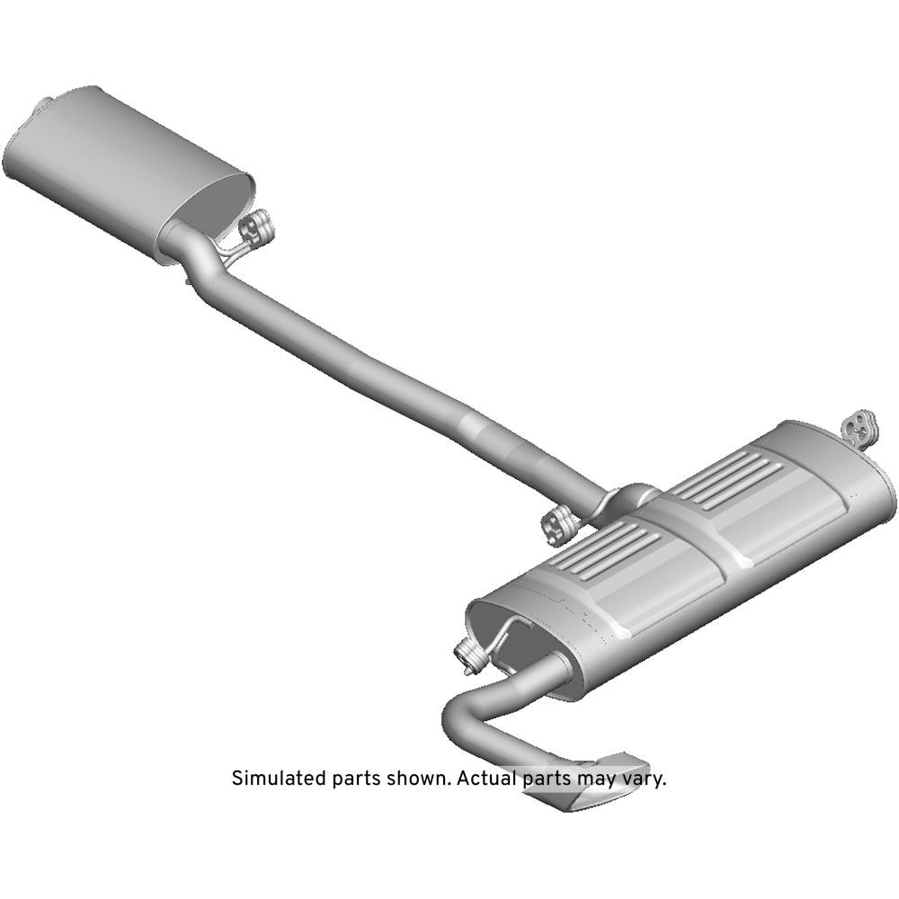 GM Genuine Parts Exhaust Muffler Assembly