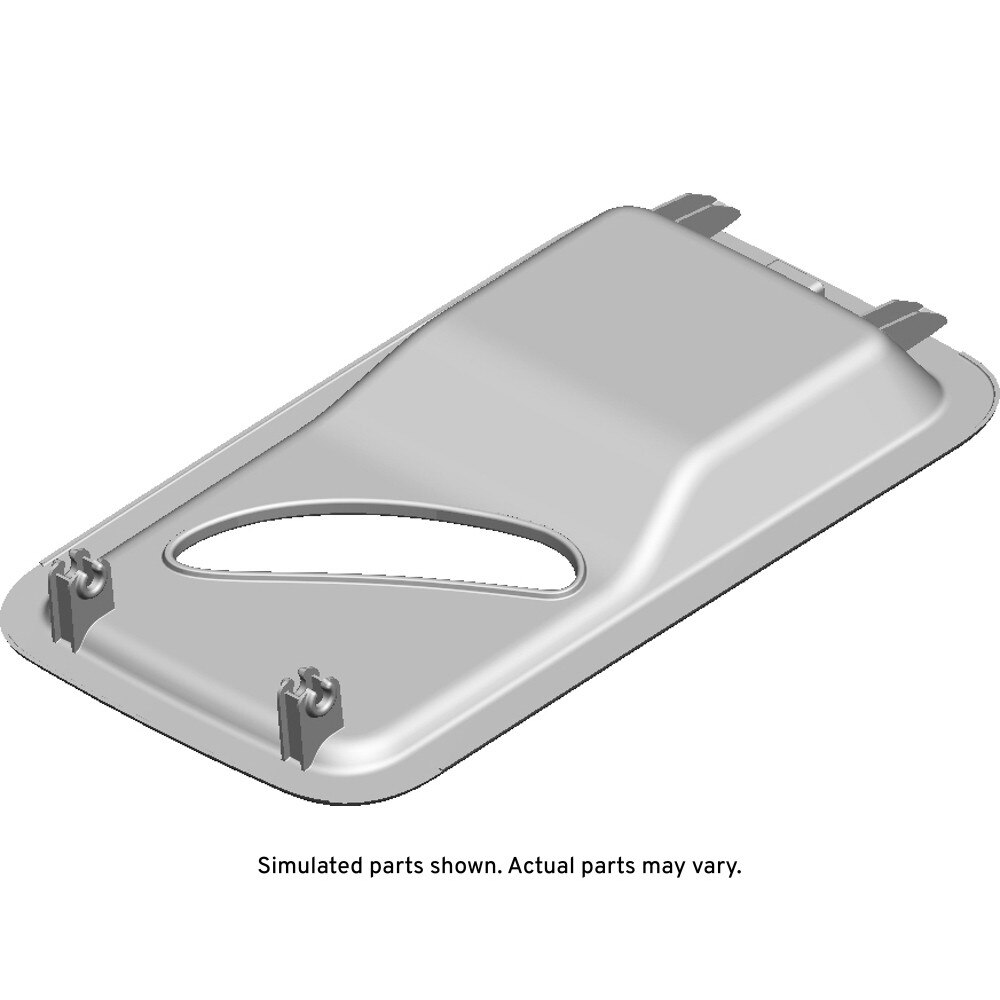 GM Genuine Parts Sheer Gray Rear Seat Center Belt Opening Bezel