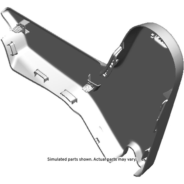 GM Genuine Parts Dark Ash Gray Rear Driver Side Seat Frame Inner Finish Cover