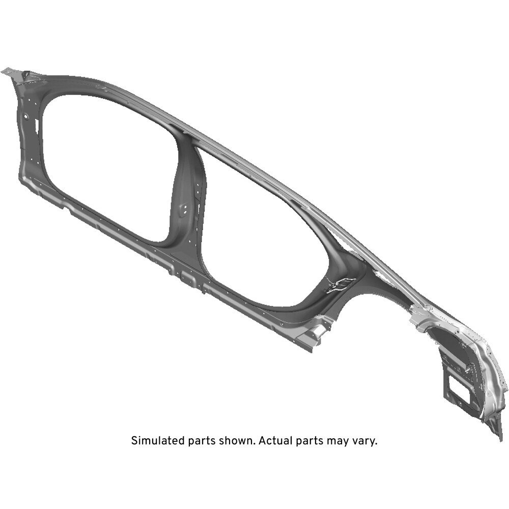 GM Genuine Parts Passenger Side Outer Body Side Panel with Gutter, Plate, Brackets, and Filler