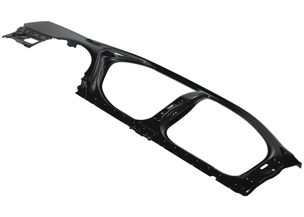 GM Genuine Parts Passenger Side Outer Body Side Panel with Gutter, Plate, Brackets, and Filler
