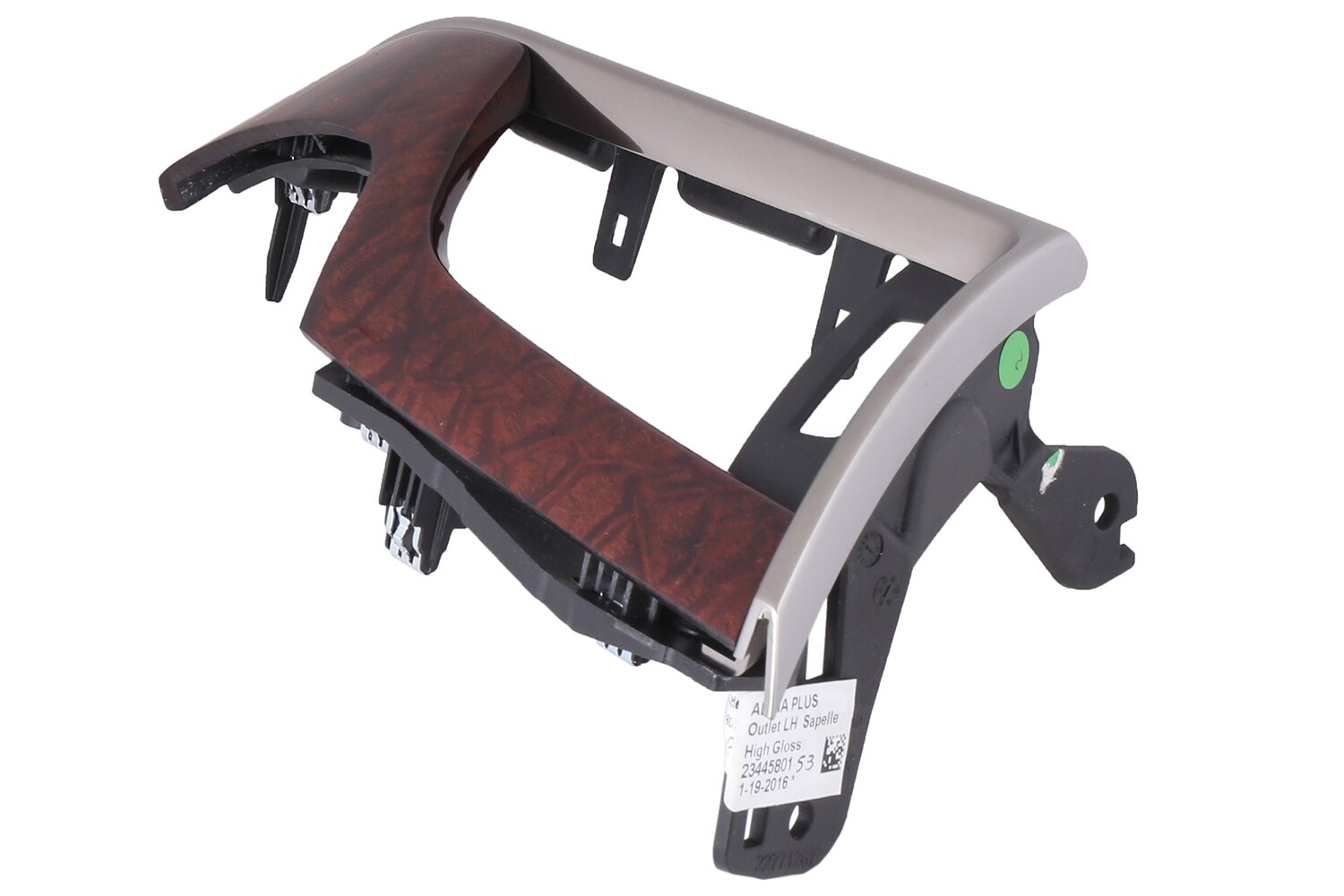 GM Genuine Parts Natural Sapele High Gloss Driver Side Instrument Panel Trim Plate Applique