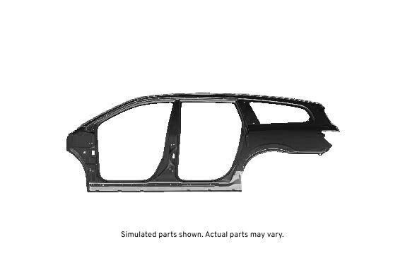 GM Genuine Parts Passenger Side Outer Body Side Panel with Reinforcement, Plate, and Brackets