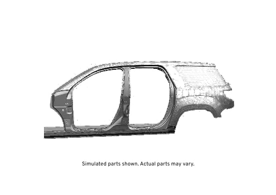 GM Genuine Parts Passenger Side Outer Body Side Panel with Reinforcement, Plate, and Brackets