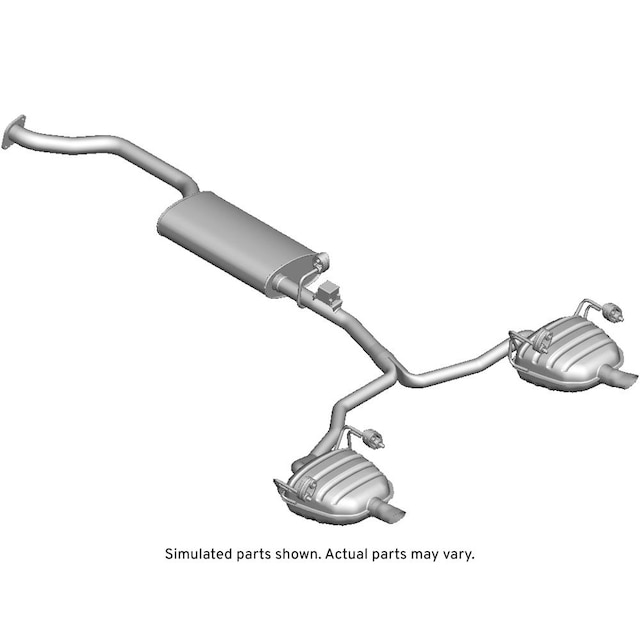 GM Genuine Parts Exhaust Muffler Assembly