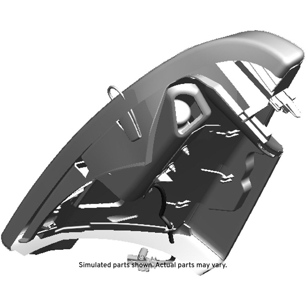 GM Genuine Parts Morello Red Base Sauvage Rear Driver Side Seat Back Bolster