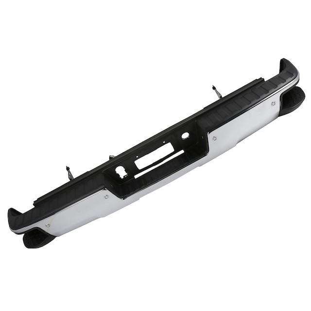 GM Genuine Parts Chrome Rear Bumper Kit with Step Pads, Sensors, Harness, Lamps, Brackets and Hardware
