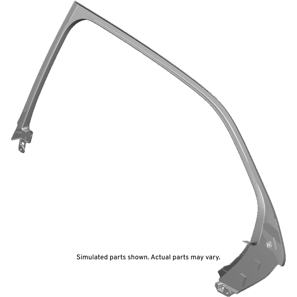 GM Genuine Parts Rear Driver Side Door Window Garnish Molding