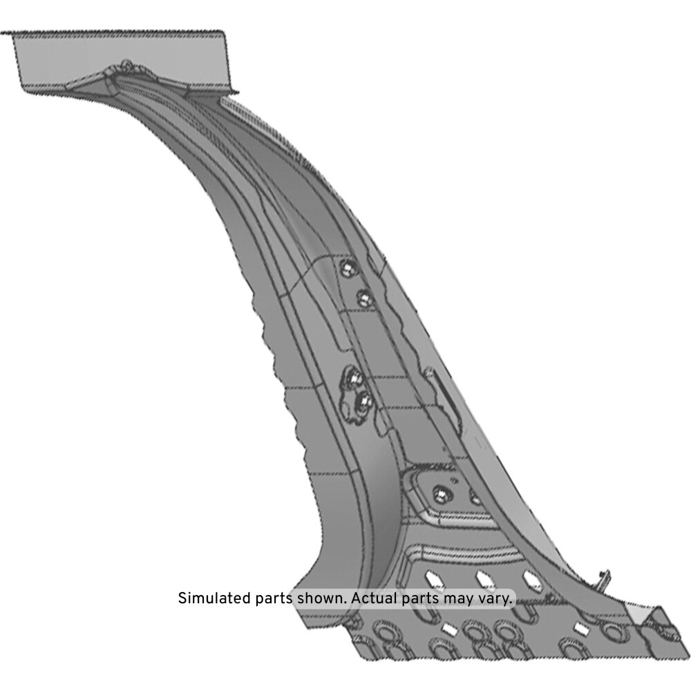 GM Genuine Parts Passenger Side Center Pillar Outer Panel Reinforcement