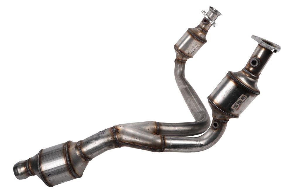 GM Genuine Parts 3-Way Catalytic Converter with Pipes, Flanges, Bushings, and Label