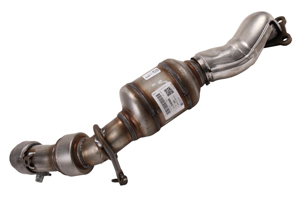 GM Genuine Parts Passenger Side 3-Way Catalytic Converter with Pipe, Flange, Bushings, Clamp, and Studs