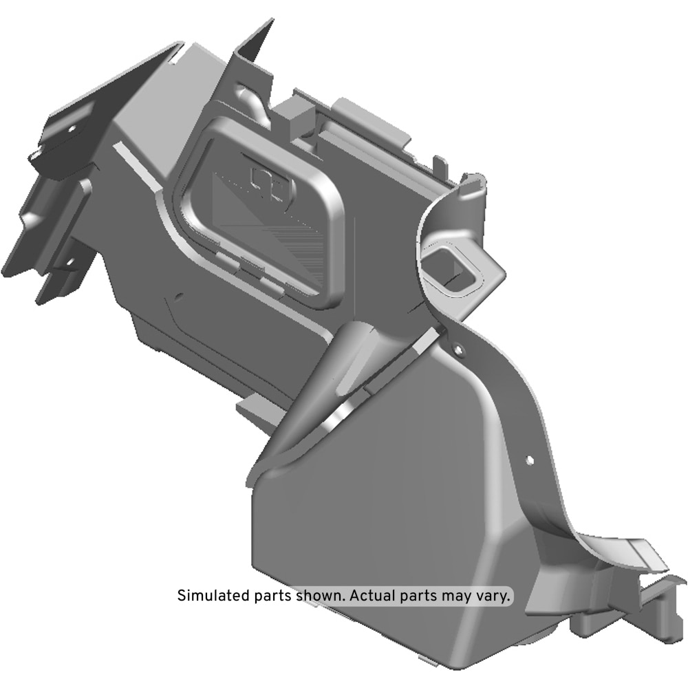 GM Genuine Parts Black Diamond Driver Side Rear Compartment Side Trim