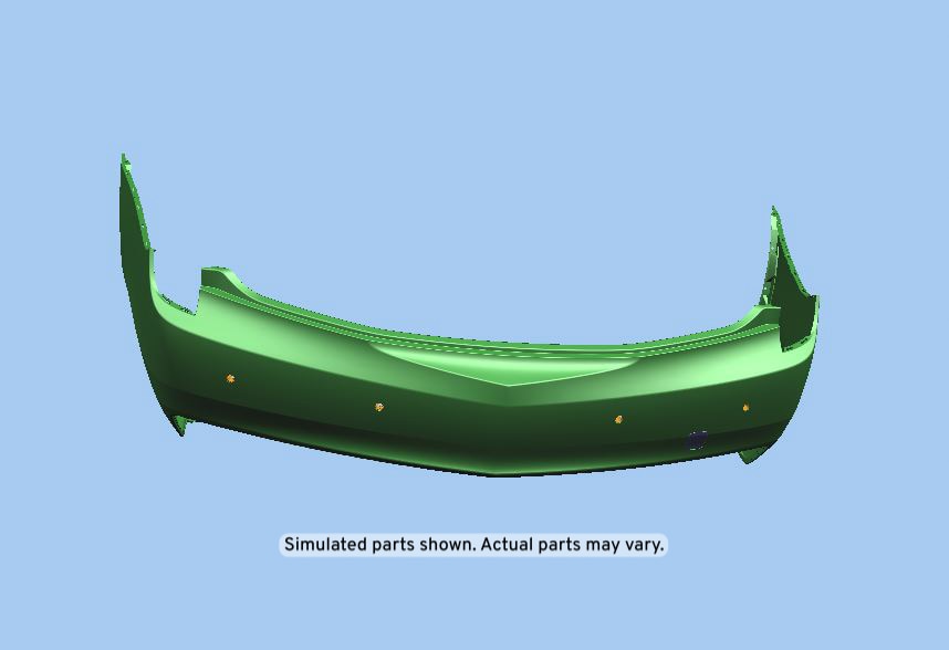GM Genuine Parts Rear Upper Bumper Cover