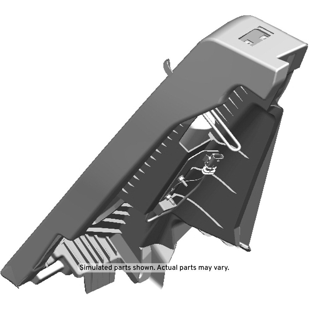 GM Genuine Parts Dark Titanium Rear Driver Side Seat Back Bolster