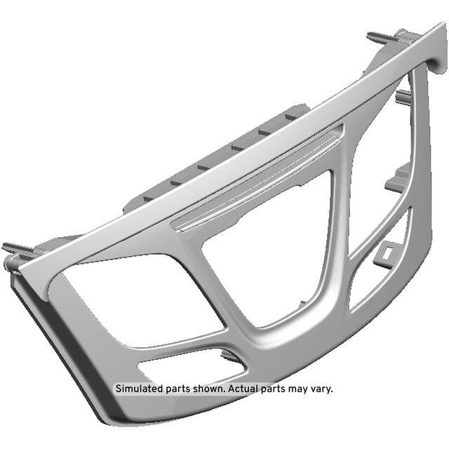 GM Genuine Parts Jet Black Instrument Panel Lower Center Trim Plate Applique