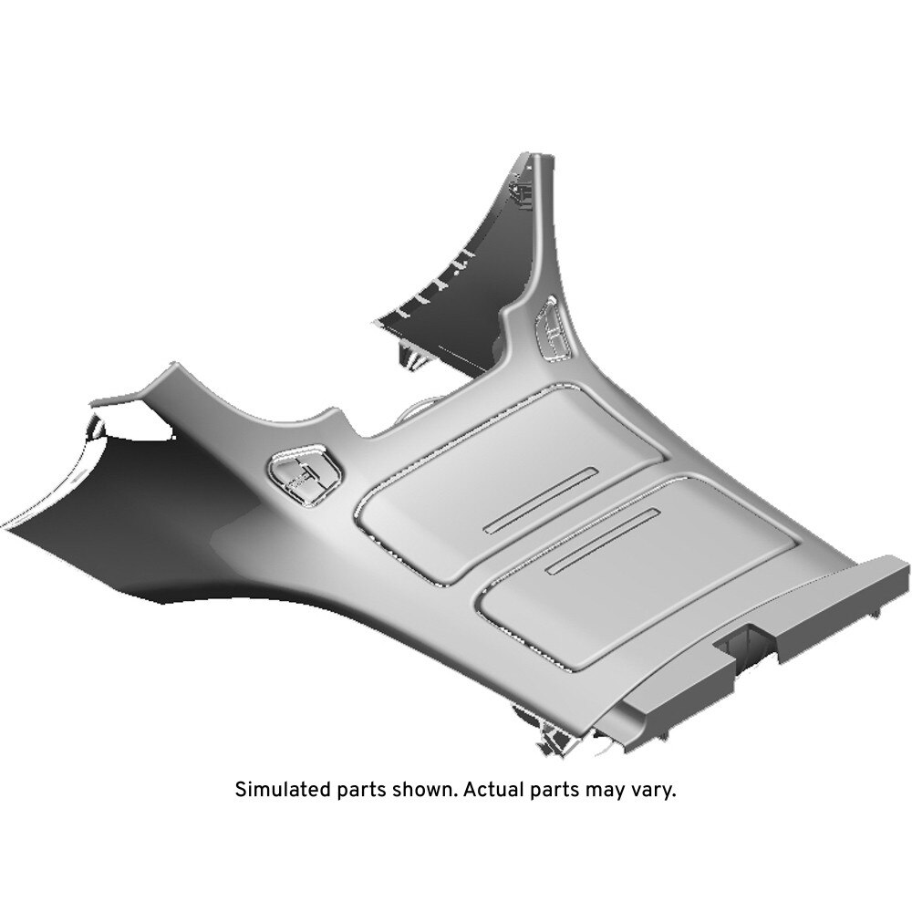GM Genuine Parts Jet Black Front Floor Console Trim Plate