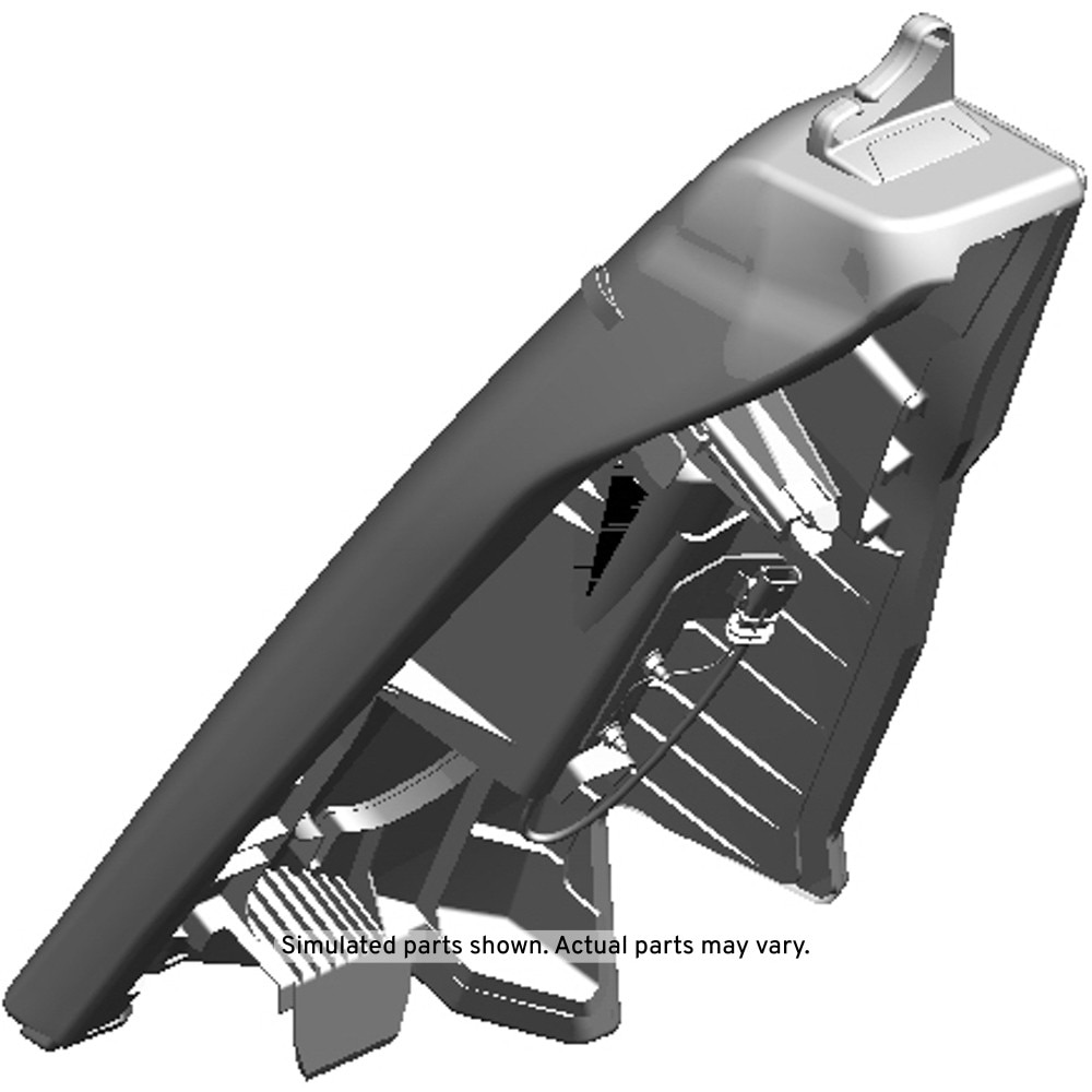 GM Genuine Parts Dark Titanium Rear Driver Side Seat Back Bolster