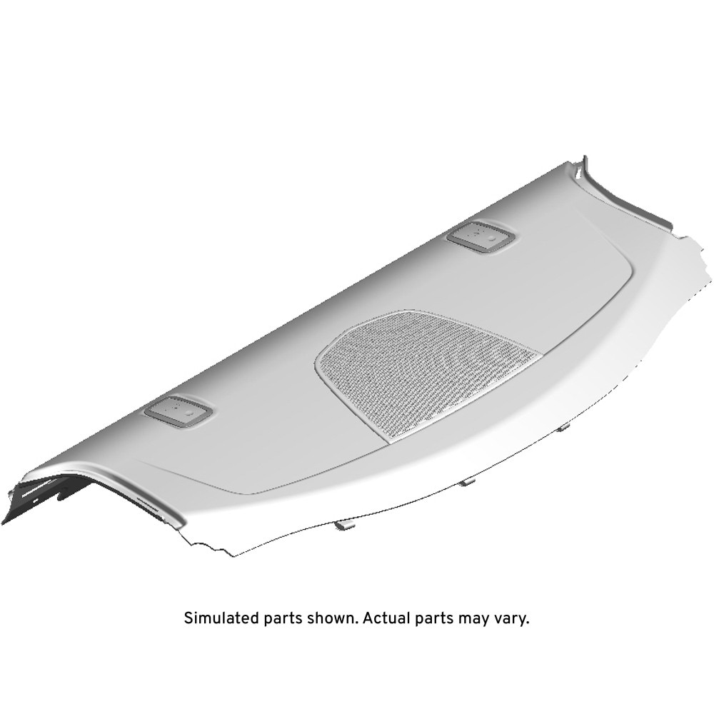 GM Genuine Parts Jet Black Rear Window Panel Trim